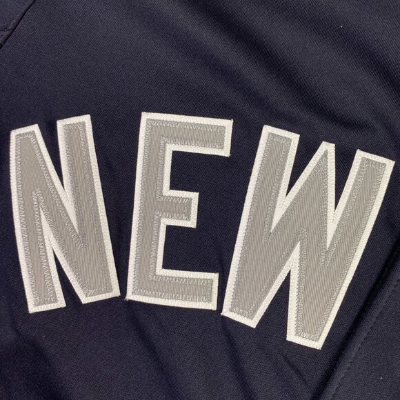 New York Yankees Baseball Jersey Men's Medium Majestic Cool Base Authentic Black - Picture 8 of 14